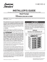 American Standard 4A6H6036 Installer's Manual