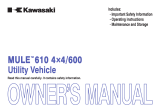 Kawasaki MULE 600 SERIES Owner's manual