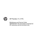 HP Pavilion 11-h100 x2 PC User guide