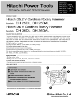 Hitachi DH 36DL Technical Data And Service Manual