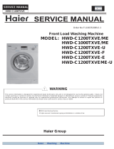 Haier HWD–C1200TXVE ME User manual