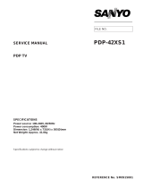 Sanyo PDP-42XS1 User manual