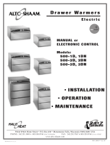 Alto-Shaam Drawer Warmers 500-1DN Installation, Operation and Maintenance Manual