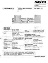 Sanyo DC-007C User manual