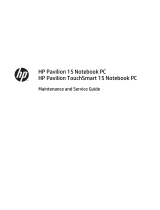 HP Pavilion 15-n300 Notebook PC series User guide