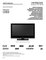 Hitachi L37X01 User manual