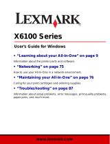 Lexmark X6100 User manual