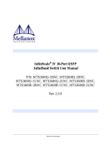 Mellanox Technologies InfiniScale MTS3600R-2BNC User manual