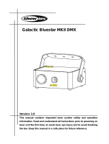 SHOWTEC Galactic Bluestar MKII DMX User manual