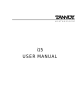 Tannoy i15 User manual