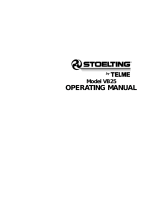 Stoelting VB25 Freezer Operating instructions