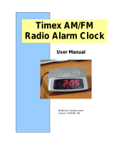 Timex AM/FM Radio Alarm Clock User manual
