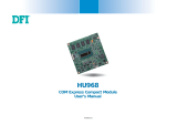 DFI HU968 User manual