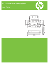 HP LaserJet M1319 Multifunction Printer series User guide