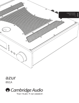 Cambridge Audio AZUR 851A User manual