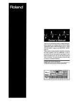 Roland JP-8000 Owner's manual