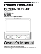 Soundstream VR-701BT Owner's manual