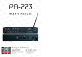 TAG PA-223 User manual