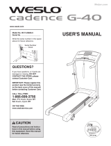 Weslo Cadence GTX User manual