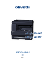 Olivetti d-Copia 1800MF and d-Copia 2200MF Owner's manual
