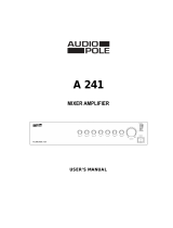 Audio Pole A 121 User manual