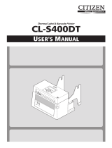 Citizen CL-S400DT User manual