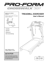 ProForm Crosswalk 395 User manual