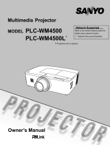 Sanyo PLC-WM 4500 User manual