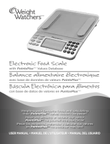 Weight Watchers Electronic Food Scale User manual