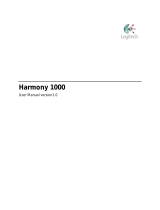 Logitech Harmony 1000 User manual