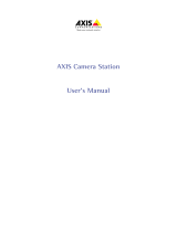 Axis Camera Station User manual