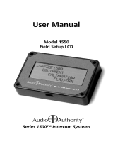Audio Authority 1550 User manual