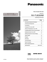 Panasonic NV-FJ630AM User manual