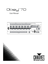 Chauvet Obey 70 DMX Lighting Controller User manual