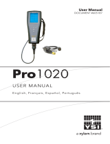 YSI Pro1020 User manual