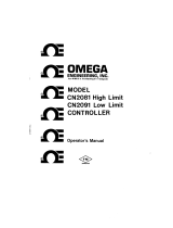 Omega CN2081 and  CN2091 Series Owner's manual
