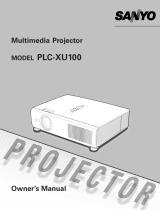 Sanyo PLC-XU100 User manual