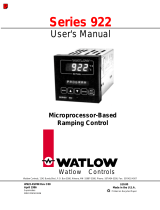 Watlow SERIES 922 User manual