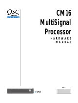 QSC CM16 User manual