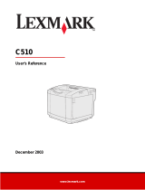 Lexmark 20K1100 - C 510 Color Laser Printer User Reference Manual
