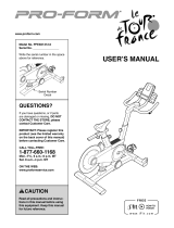 Pro-Form Le Tour De France PFEX01312.0 User manual