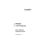 Planar PR9020 User manual