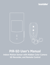SecurityMan PIR-SD User manual