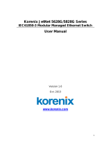 Korenix JetNet 5828G Series User manual