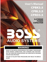 Boss Audio Systems CP-BKBLRD-3.5 User manual
