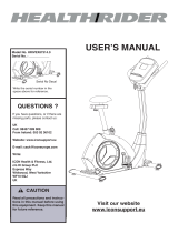 HealthRider NTIVEX83014.0 User manual