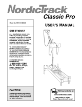 NordicTrack Classic Pro User manual