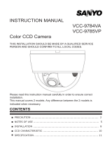 Sanyo VCC-9784VA User manual