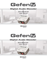 Gefen GTV-DD-2-AA User manual
