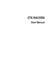ZTE RACERII User manual